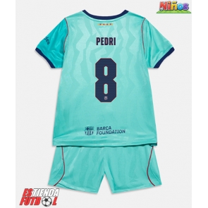 Barcelona Pedri Gonzalez #8 Tercera Equipación Niños 2026-27 Manga Corta (+ Pantalones cortos)